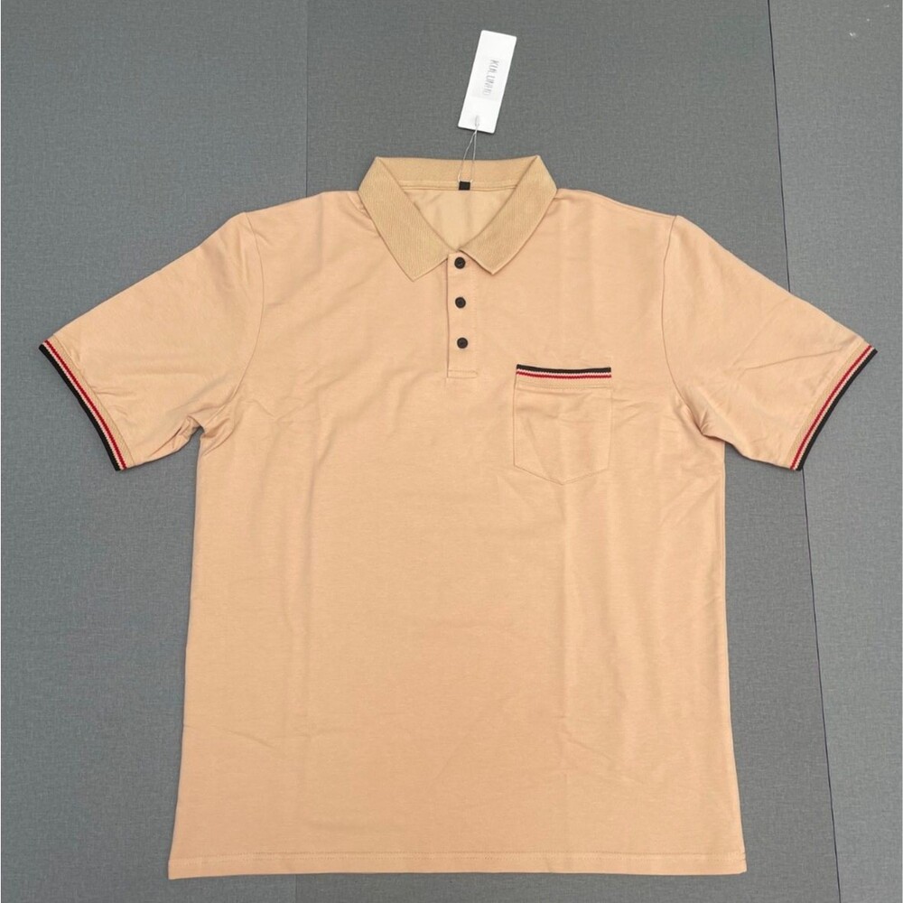 Kulunhd Men's Cotton Blend Polo Sports Shirt Casual Golf Short Sleeve Shirt